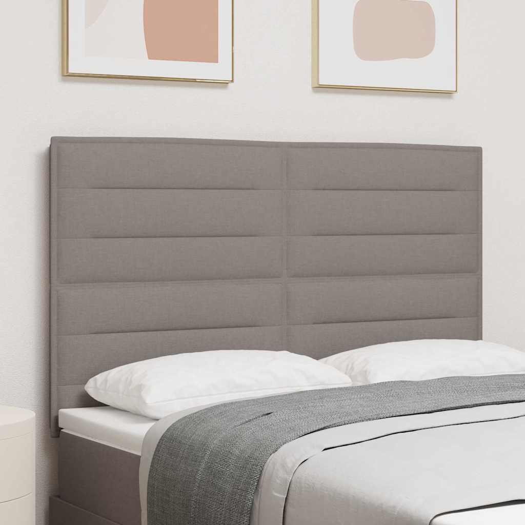 Vidaxl led hoofdbord taupe stof