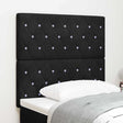 Vidaxl led hoofdbord met led-stripverlichting zwart 100 cm fluweel