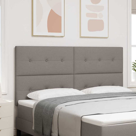 Vidaxl led hoofdbord taupe stof