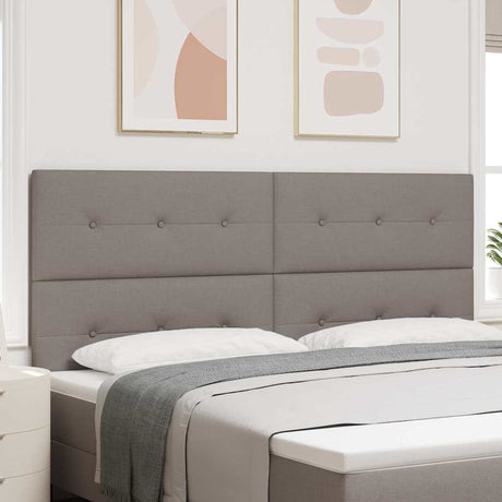Vidaxl led hoofdbord taupe stof
