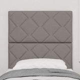 Vidaxl led hoofdbord taupe stof