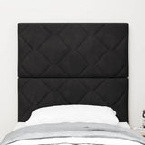 Vidaxl led hoofdbord zwart 80 cm fluweel