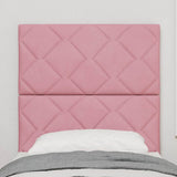 Vidaxl led hoofdbord roze 80 cm fluweel