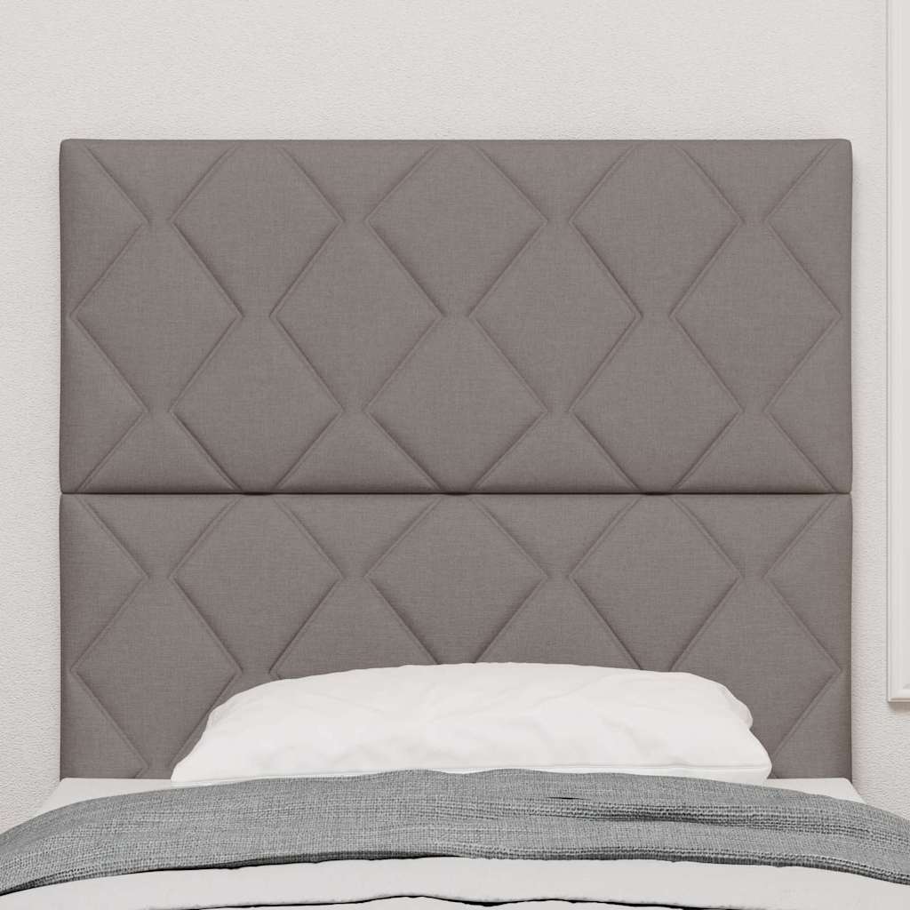 Vidaxl led hoofdbord taupe stof