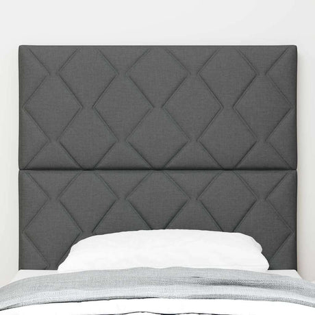 Vidaxl led hoofdbord grijs 100 cm stof