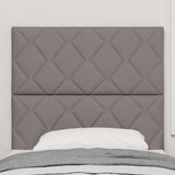 Vidaxl led hoofdbord taupe stof