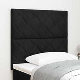 Vidaxl led hoofdbord zwart 100 cm fluweel