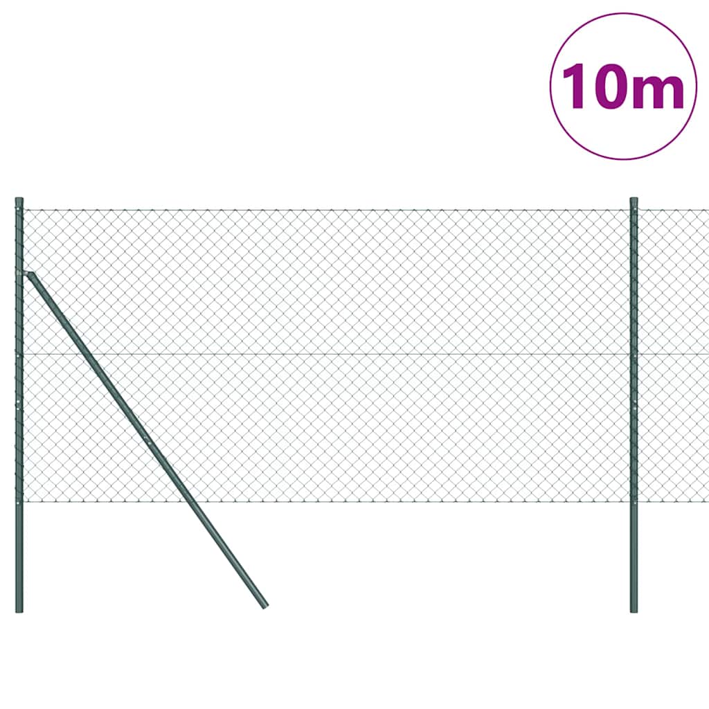 Vidaxl afrasteringspaal groen 10 x 1,2 m (40 x 40 mm gaas)