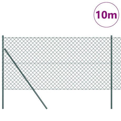 Vidaxl afrasteringspaal groen 10 x 1,2 m (60 x 60 mm gaas)