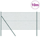 Vidaxl afrasteringspaal groen 10 x 1,5 m (60 x 60 mm gaas)