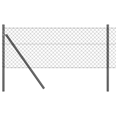Vidaxl afrasteringspaal grijs 10 x 0,6 m (40 x 40 mm gaas)