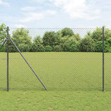 Vidaxl afrasteringspaal grijs 10 x 1,5 m (40 x 40 mm gaas)