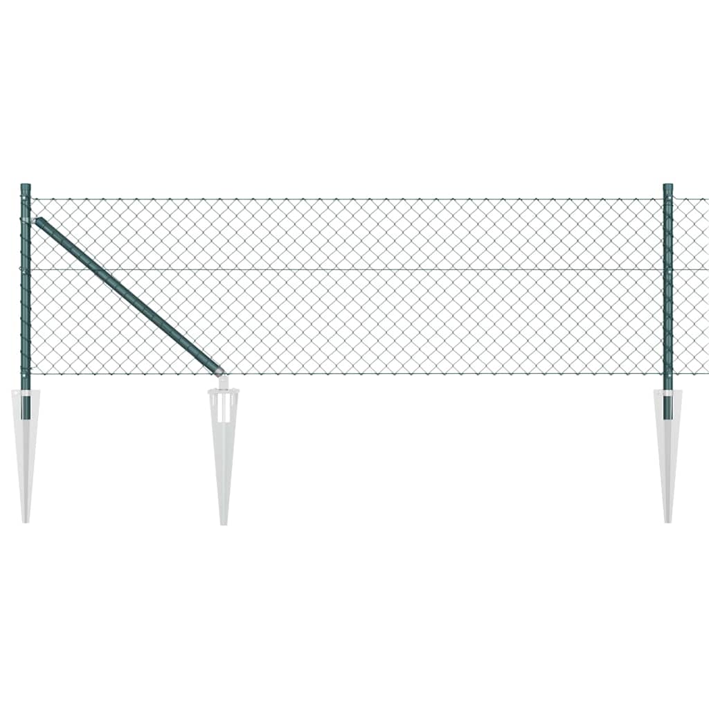 Vidaxl afrasteringspaal groen 10 x 0,4 m (60 x 60 mm gaas)