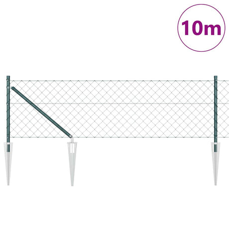 Vidaxl afrasteringspaal groen 10 x 0,6 m (60 x 60 mm gaas)