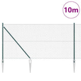 Vidaxl afrasteringspaal groen 10 x 1,4 m (60 x 60 mm gaas)