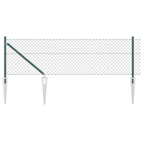 Vidaxl afrasteringspaal groen 25 x 0,4 m (60 x 60 mm gaas)