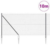 Vidaxl afrasteringspaal grijs 10 x 1,2 m (40 x 40 mm gaas)