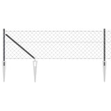 Vidaxl afrasteringspaal grijs 10 x 0,6 m (60 x 60 mm gaas)
