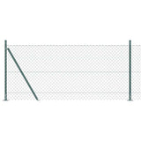 Vidaxl afrasteringspaal groen 10 x 1 m (40 x 40 mm gaas) staal en pvc