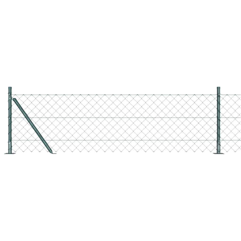 Vidaxl afrasteringspaal groen 10 x 0,4 m (60 x 60 mm gaas)