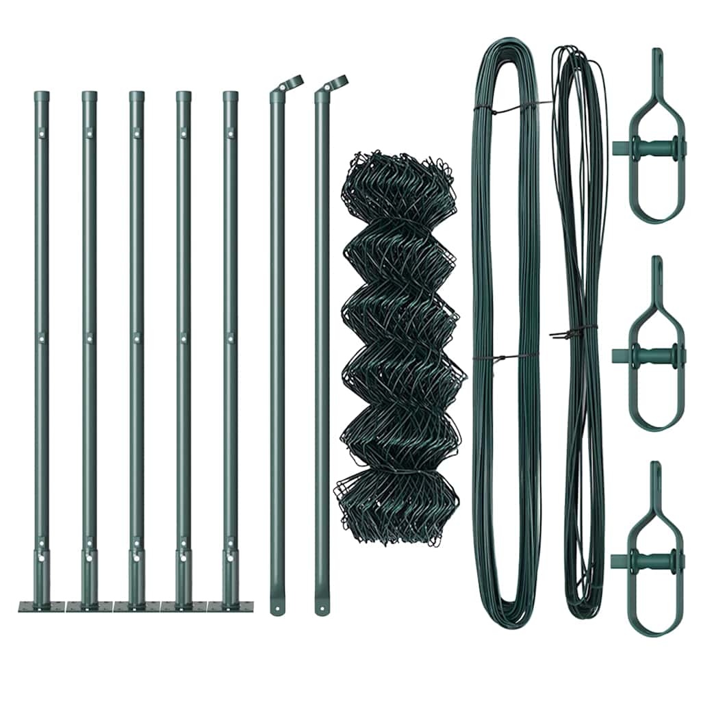 Vidaxl afrasteringspaal groen 10 x 0,4 m (60 x 60 mm gaas)