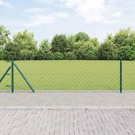 Vidaxl afrasteringspaal groen 25 x 0,4 m (60 x 60 mm gaas)