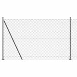 Vidaxl afrasteringspaal grijs 10 x 1,5 m (40 x 40 mm gaas)