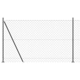 Vidaxl afrasteringspaal grijs 10 x 1,5 m (60 x 60 mm gaas)