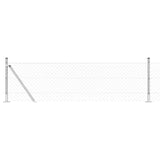 Vidaxl afrasteringspaal zilver 10 x 0,6 m (40 x 40 mm gaas) staal