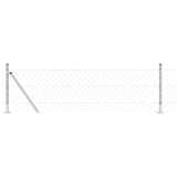 Vidaxl afrasteringspaal zilver 10 x 0,6 m (60 x 60 mm gaas) staal