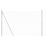 Vidaxl afrasteringspaal zilver 10 x 1,4 m (60 x 60 mm gaas) staal