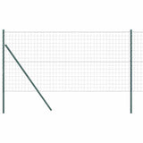Vidaxl hek met paal groen 1 x 10 m staal