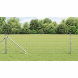 Vidaxl hek met paal zilver 0,6 x 10 m staal