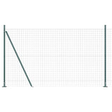 Vidaxl hecke met palen groen 1.5 x 10 m staal