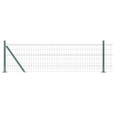 Vidaxl hek met paal groen 0,6 x 10 m staal en pvc