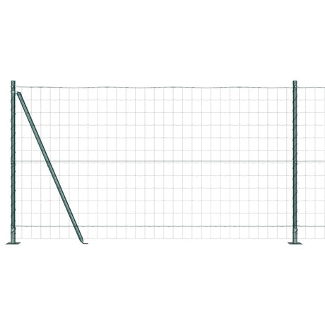 Vidaxl euro-hek met betonnen voetstuk 10 x 1,2 m pvc-coated staal mesh
