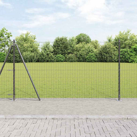 Vidaxl euro-hek met betonnen voetstuk 10 x 1,2 m pvc-coated staal mesh