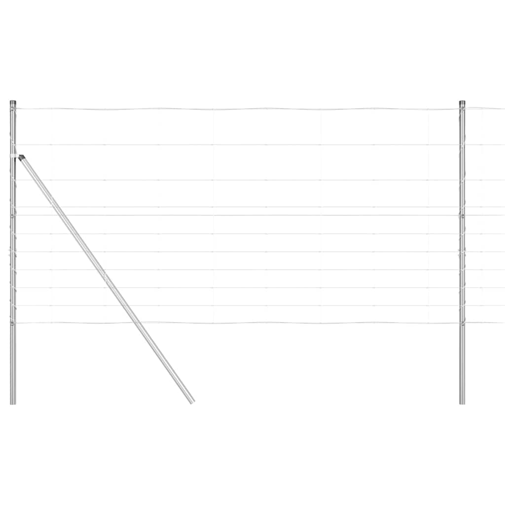 Vidaxl afrasteringspaal gegalvaniseerd 25 x 1,2 m staal