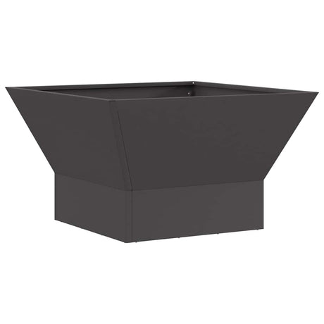 Vidaxl vuurkorf zwart 60 x 60 x 35 cm staal