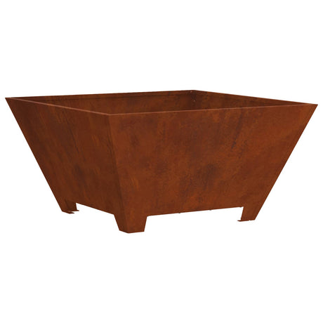 Vidaxl vuurkorf bruin 80 x 80 x 40 cm cortenstaal