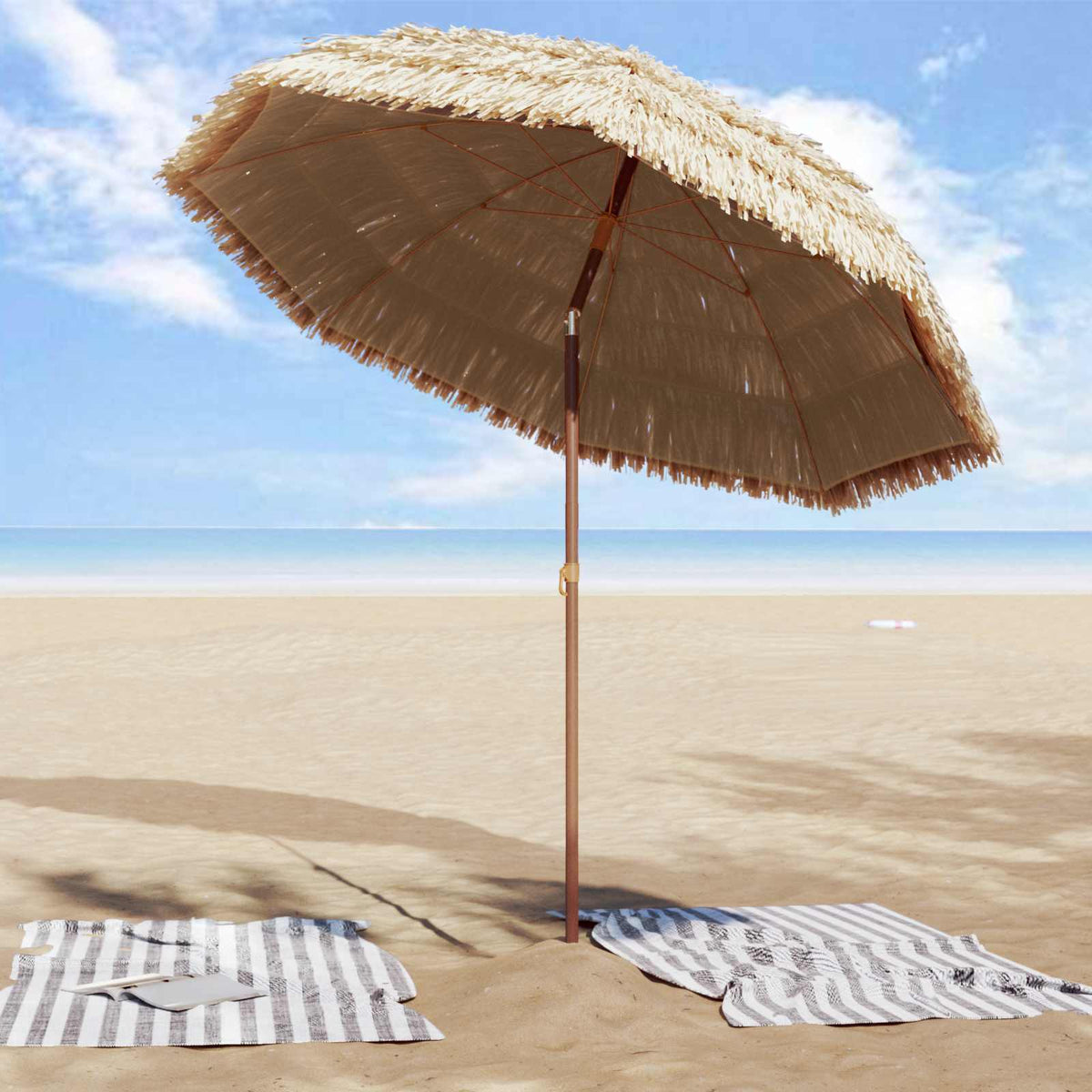 Vidaxl tuinparasol 205 x 205 x 210 cm polypropyleen en polyester rond