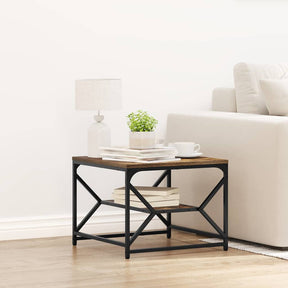 Vidaxl salontafel gerookt eiken 51 x 50 x 40 cm