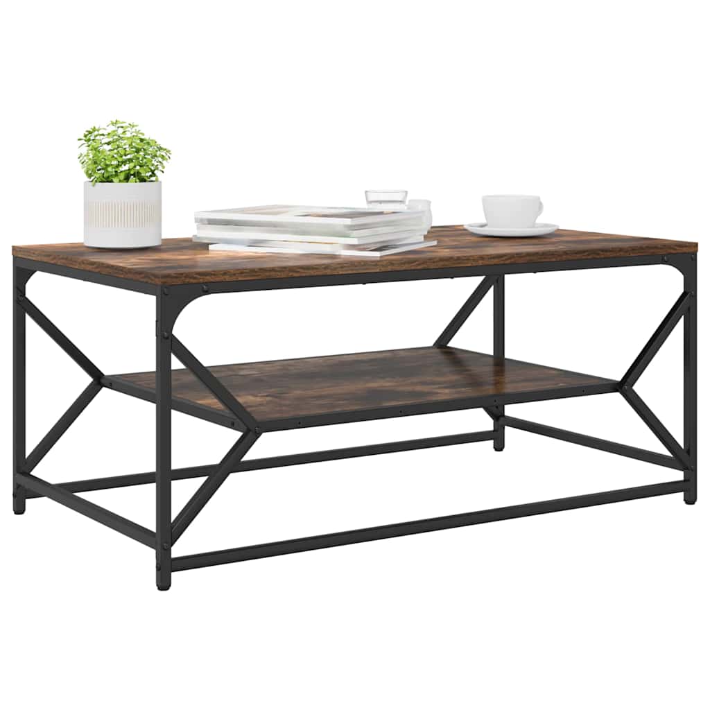 Vidaxl salontafel gerookt eiken 90 x 50 x 40 cm