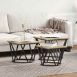 Vidaxl salontafel 3 st sonoma eiken 50 x 50 x 40 cm