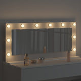 Vidaxl schmink spiegel wit 100 x 45 x 18 cm glas en hout met kunststof