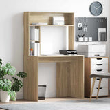 Vidaxl bureau sonoma eiken 91 x 50 x 149 cm bewerkt hout