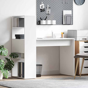 Vidaxl bureau wit bewerkt hout 113 x 54 x 120 cm