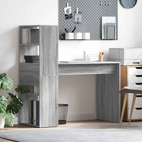 Vidaxl bureau grijs sonoma bewerkt hout 113 x 54 x 120 cm