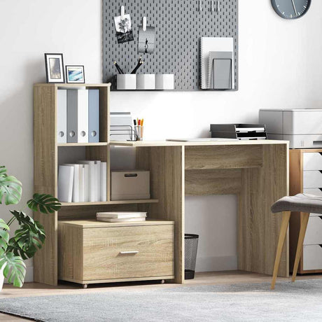 Vidaxl ladenkast 55 x 45 x 31 cm sonoma eiken