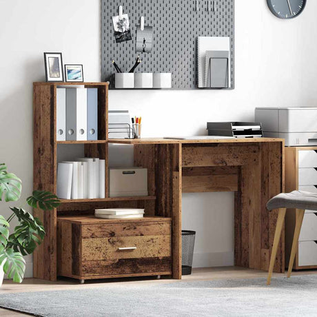 Vidaxl ladenkast 55 x 45 x 31 cm oudhout